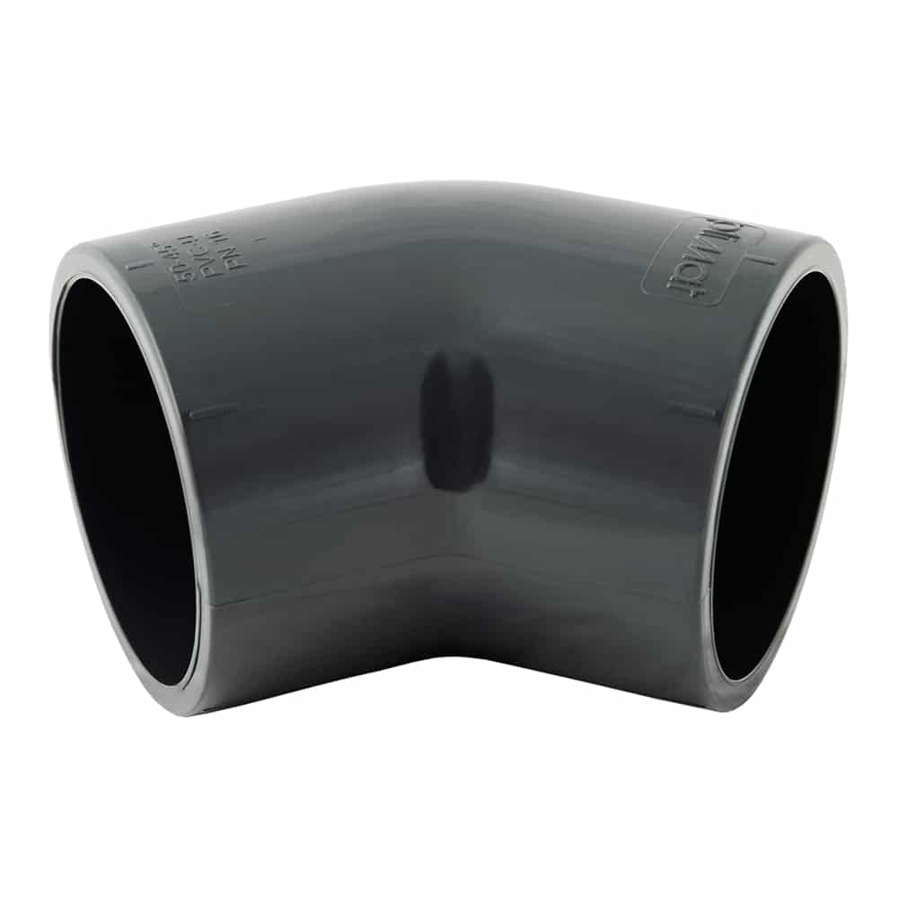Coude 45° PVC femelle à coller