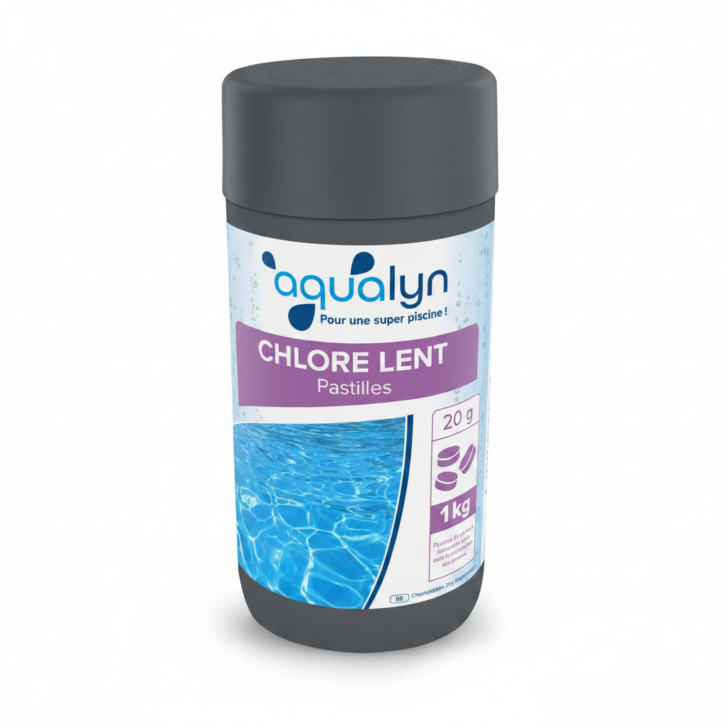 Chlore lent en pastilles de 20 g 1kg - Aqualyn