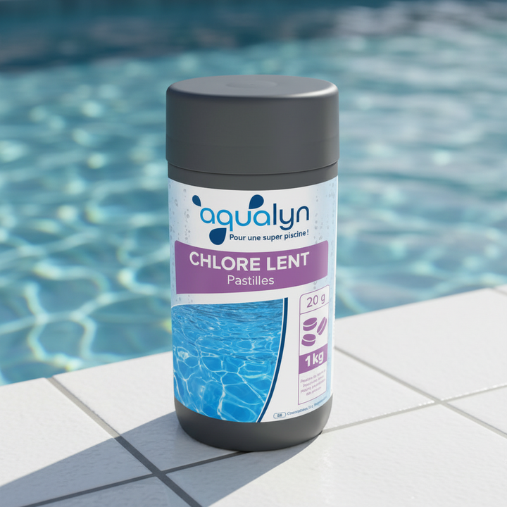 Chlore lent en pastilles de 20 g 1kg - Aqualyn