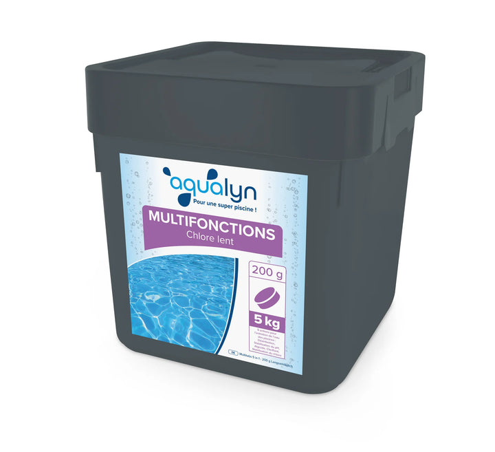 Chlore multifonction en galets 200 g 5 kg Aqualyn