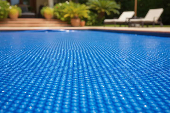 Bâche à bulles Ubbink 400 microns - Couverture piscine bois