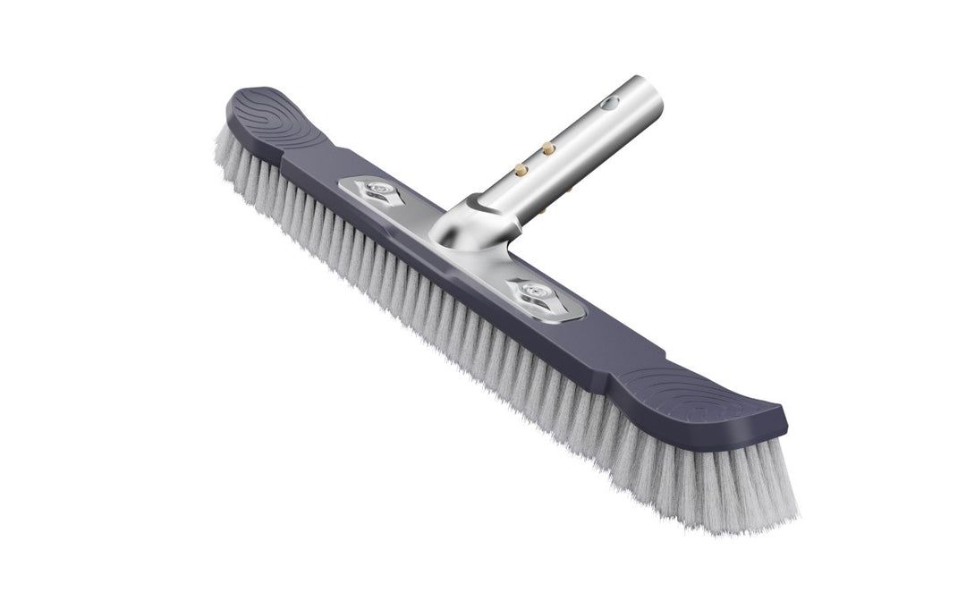 Brosse poils nylon PVC PoolStyle avec embout métal