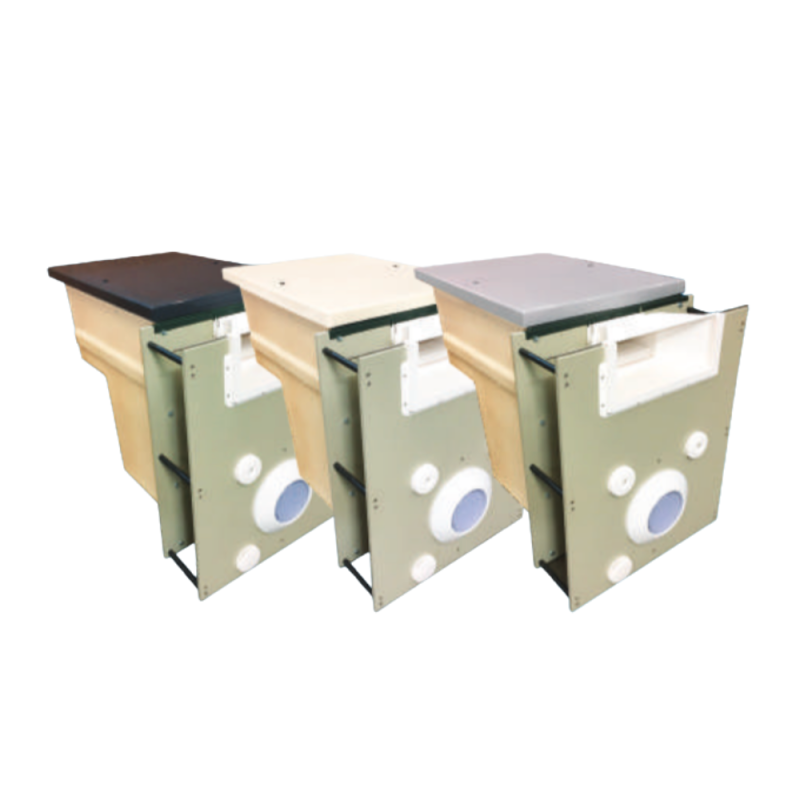Capot en polyester pour mur filtrant piscine GS8 et GS14