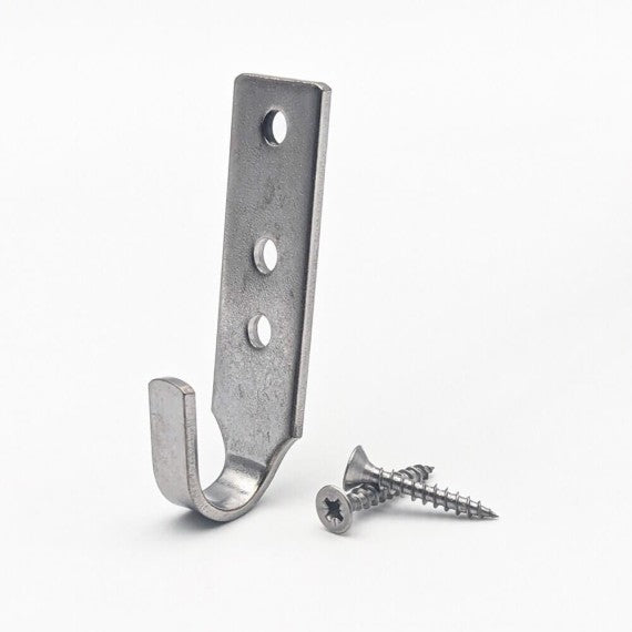 Fixation crochet inox pour bâche avec visserie (lot de 4)