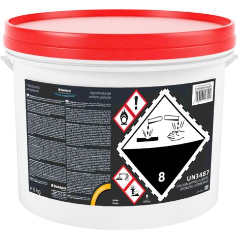 Hypochlorite de calcium sticks 300 g seau 5,4 Kg Steinbach