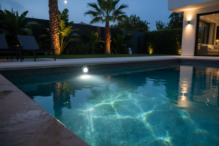 Kit projecteur Astral LumiPlus Essential PAR56 blanche pour piscine béton ou liner