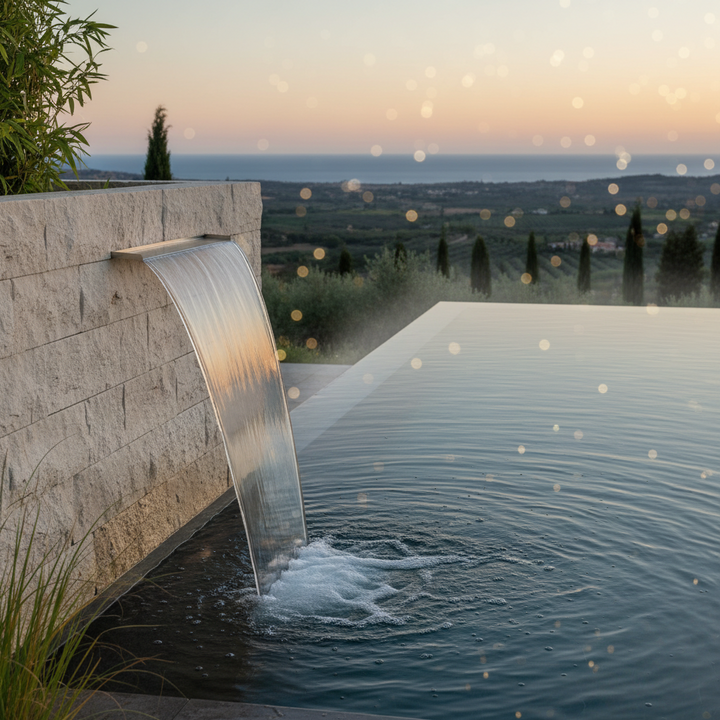 Lame d’eau Niagara LED Wall Ubbink - Inox 316L
