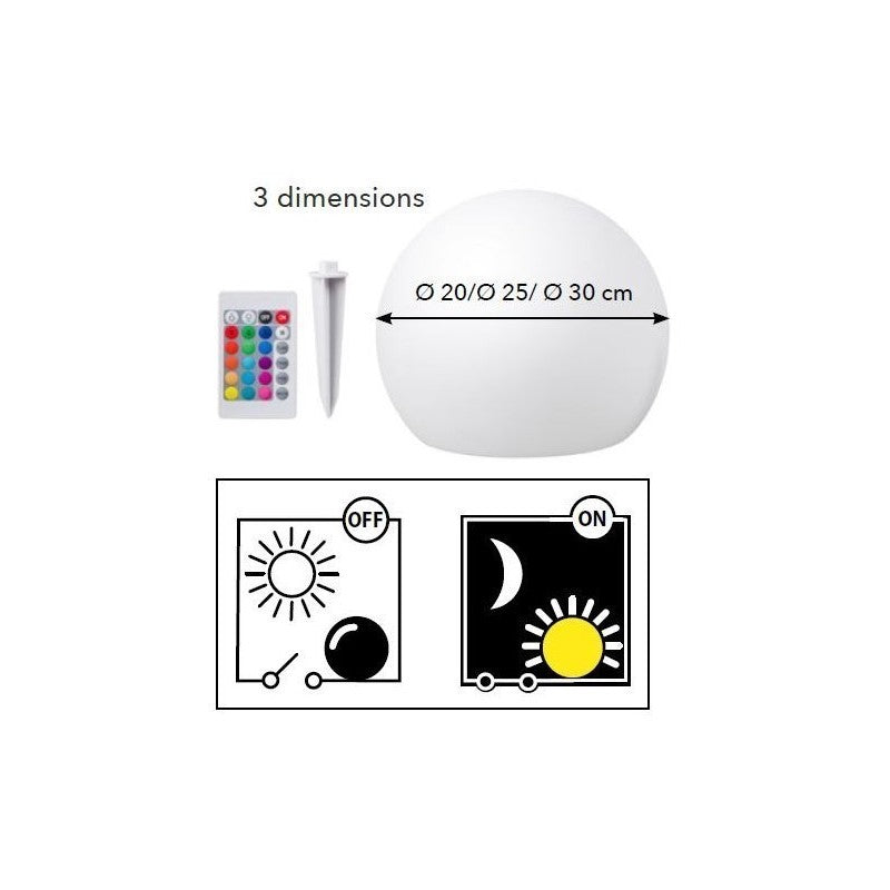 Éclairage solaire Ubbink MultiBright SolarFloat - 3 tailles disponibles
