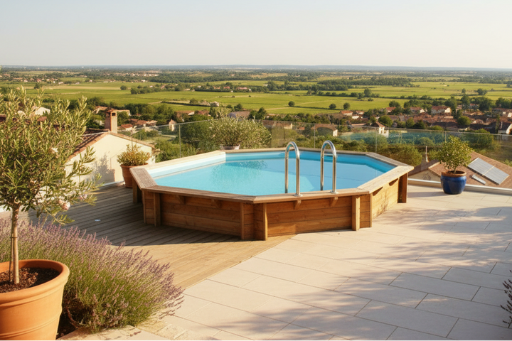 Piscine bois Ubbink Sunwater