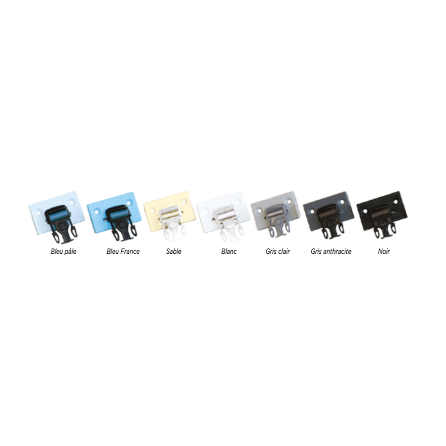 Pontets de Fixation pour Volet de Piscine sur paroi ou arase - 7 coloris