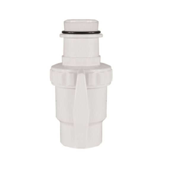 Vanne piscine Ubbink 1/4 de tour compatible avec les skimmers à bouche large et étroite