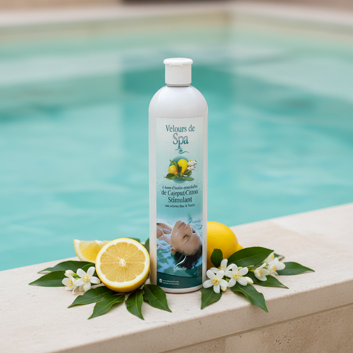Velours de Spa Cajeput Citron Camylle 250 ml - Stimulant aux arômes frais et fruités