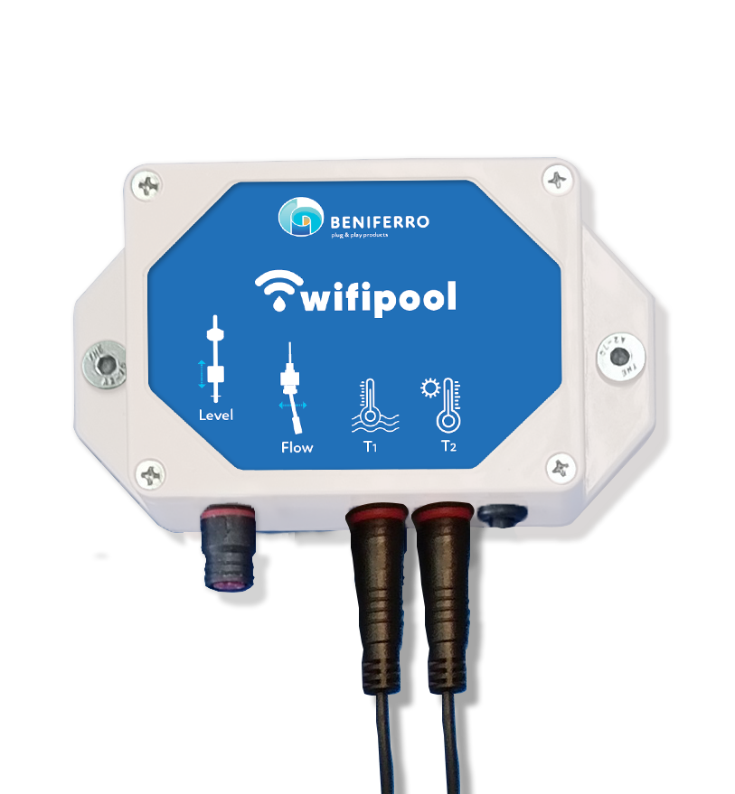Module Wifipool TLF (2 x temp - niveau - débit)